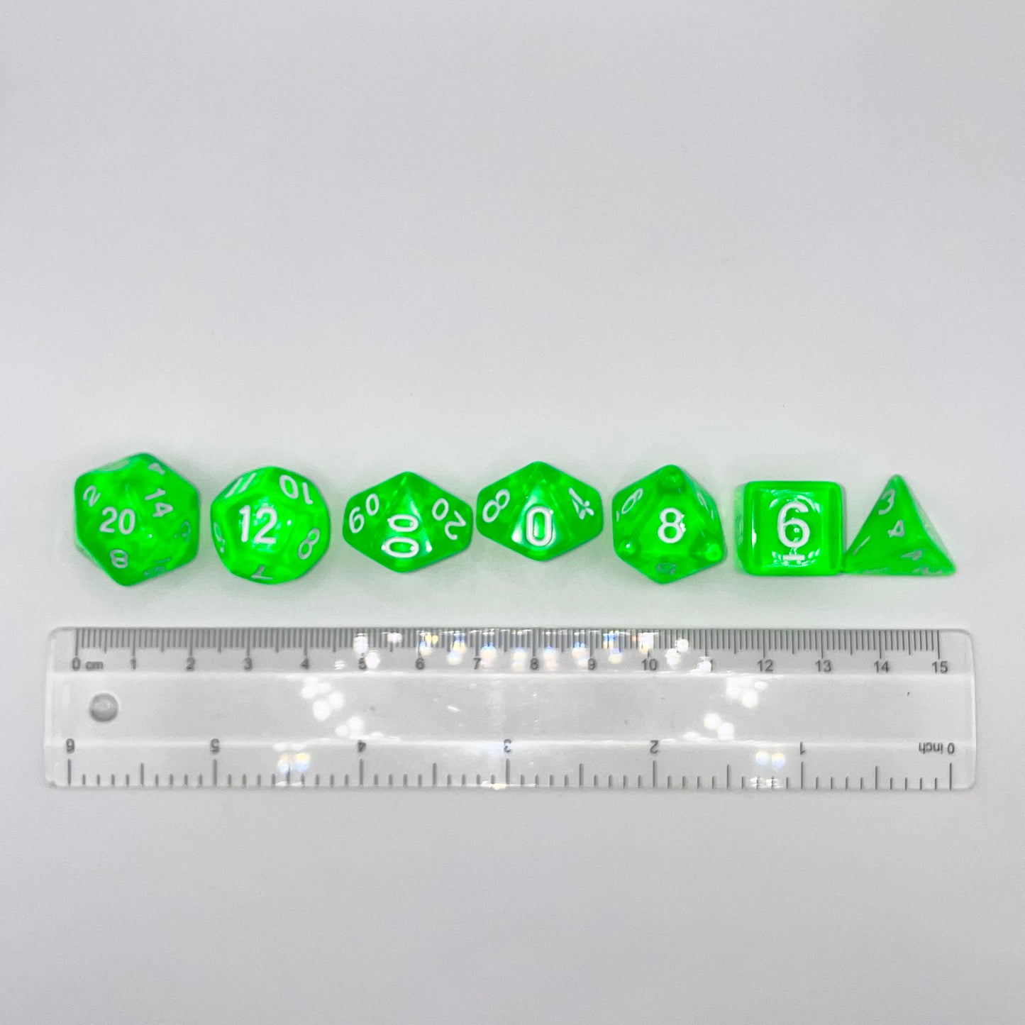 Green Transparent Acrylic Polyset