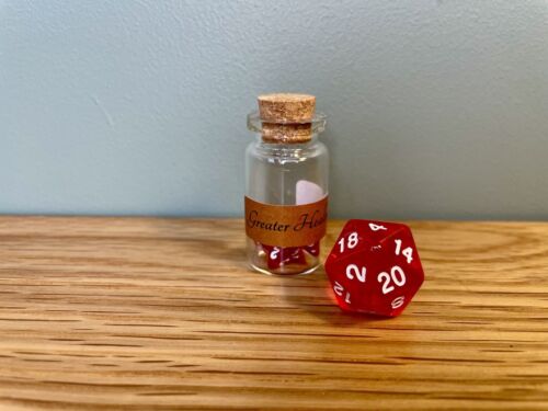 Dungeons and Dragons Healing Potions Dice - Single Bottles