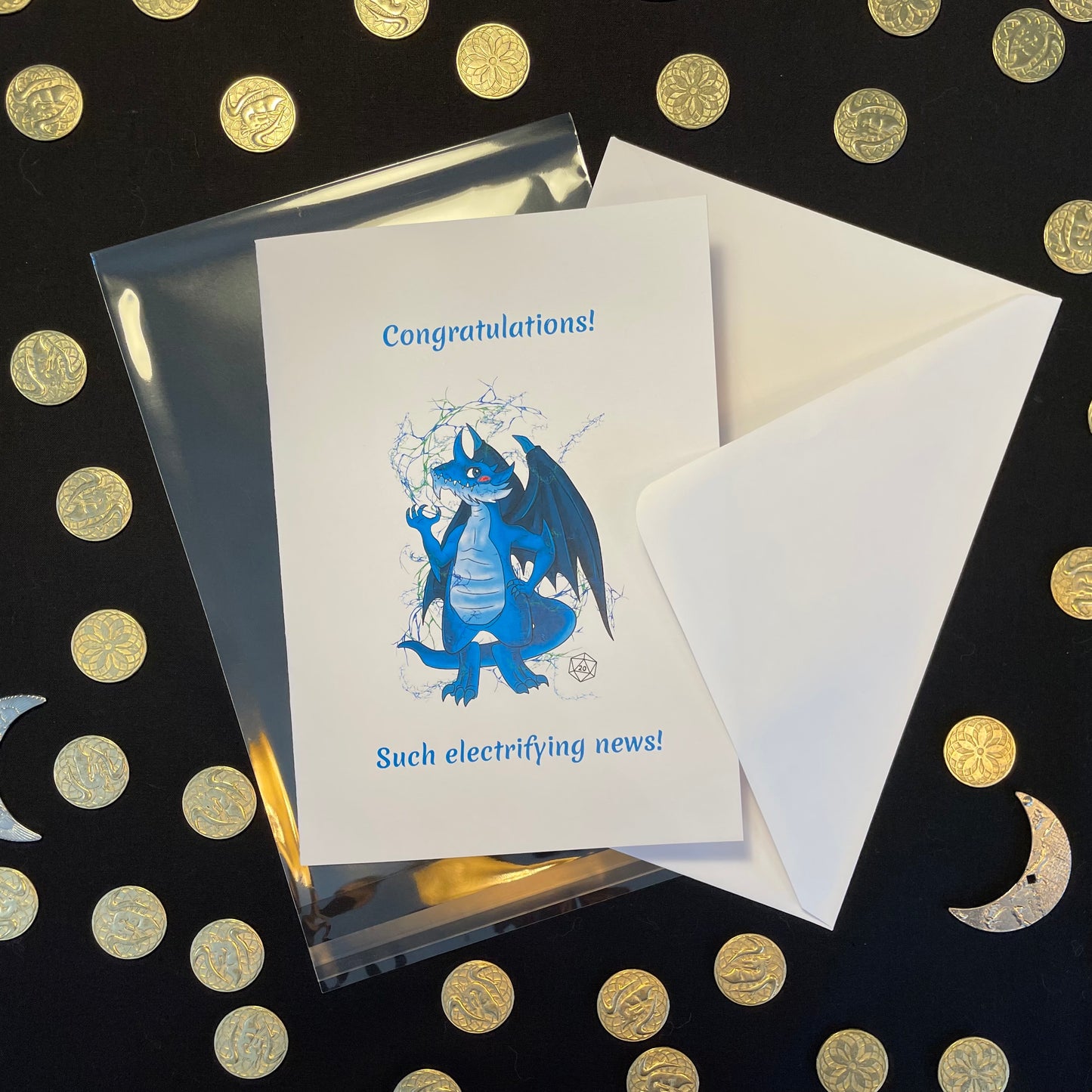 Handmade Congratulations Dragon Card