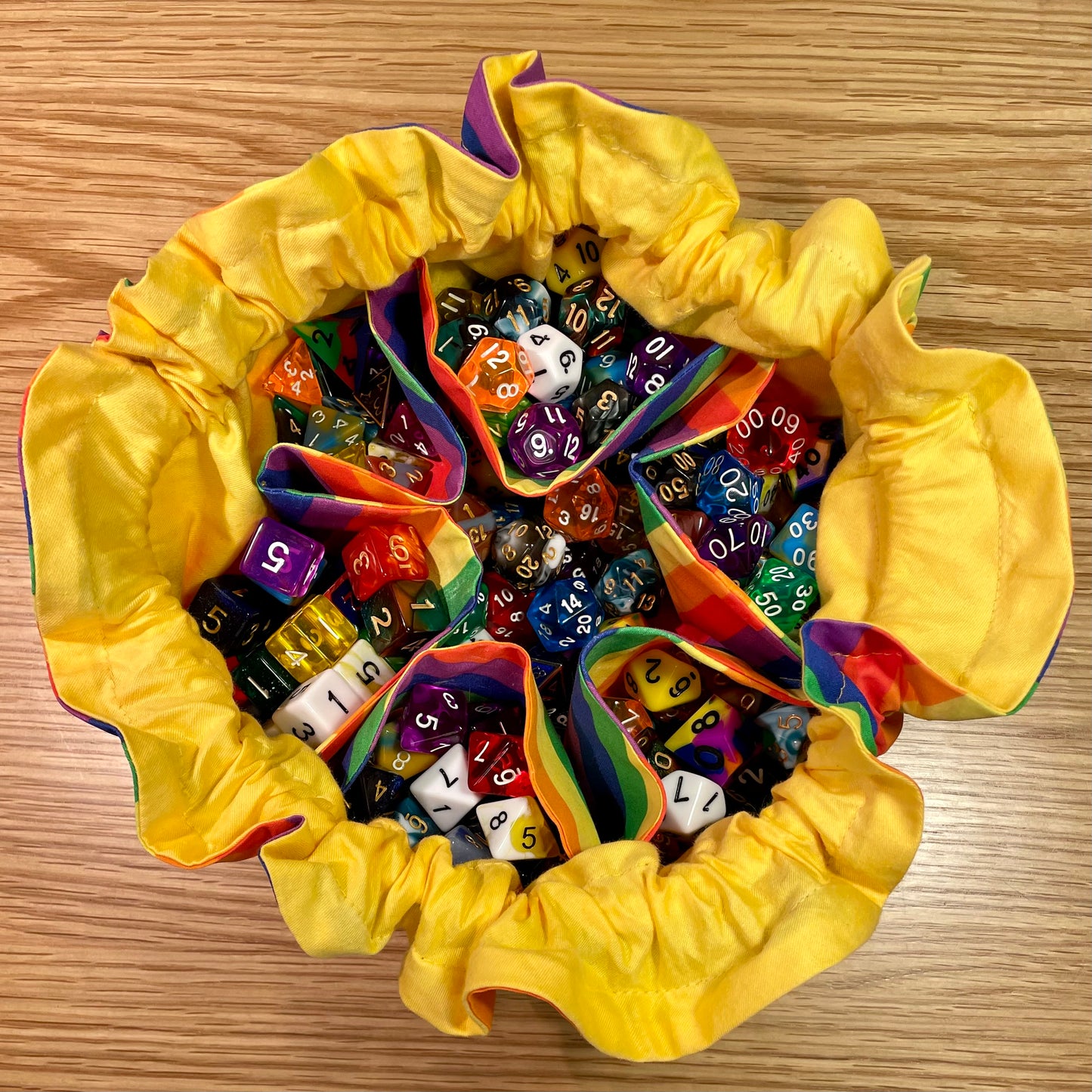 Rainbow Dice Bag of Pride