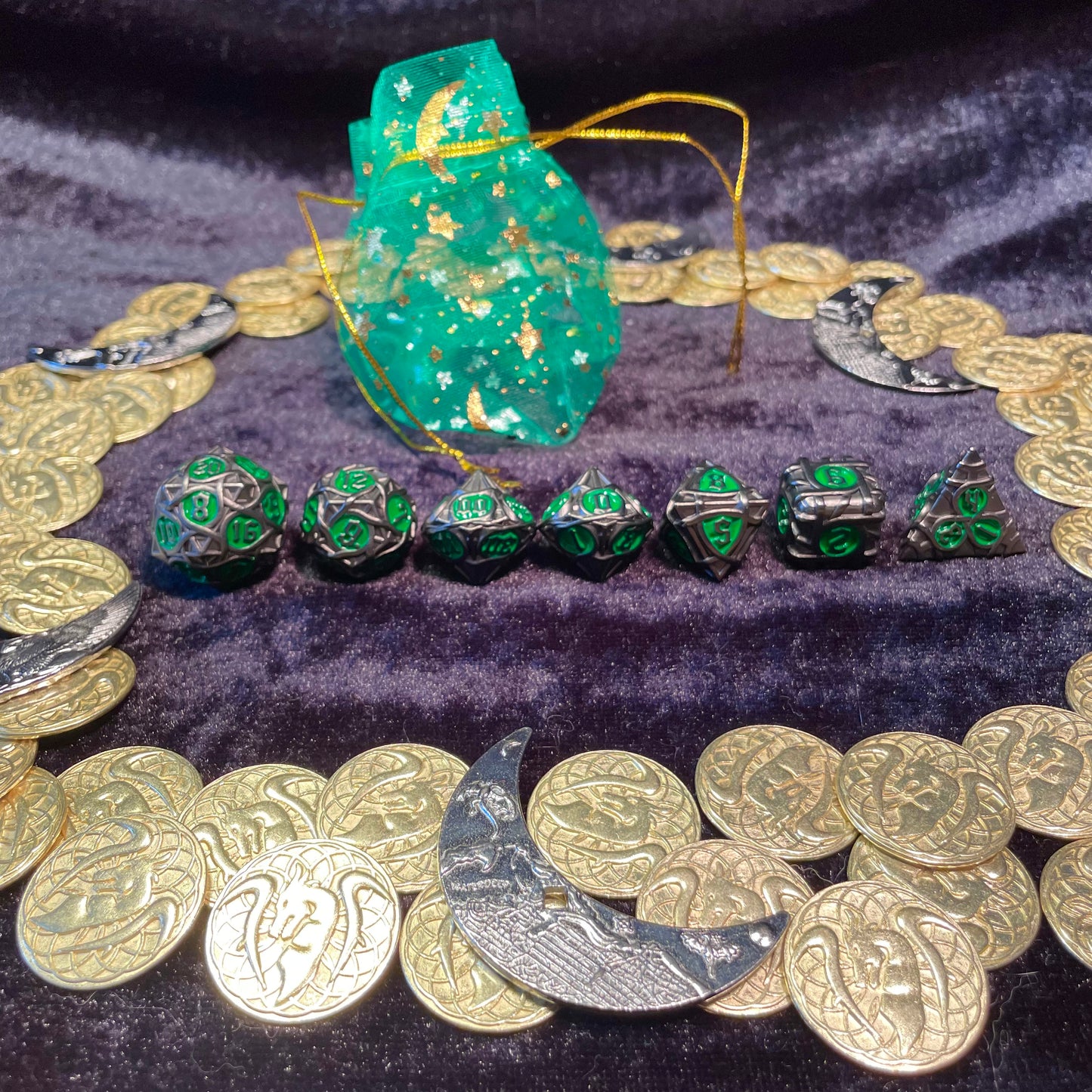 Wicked Pewter and Green Metal Polyset