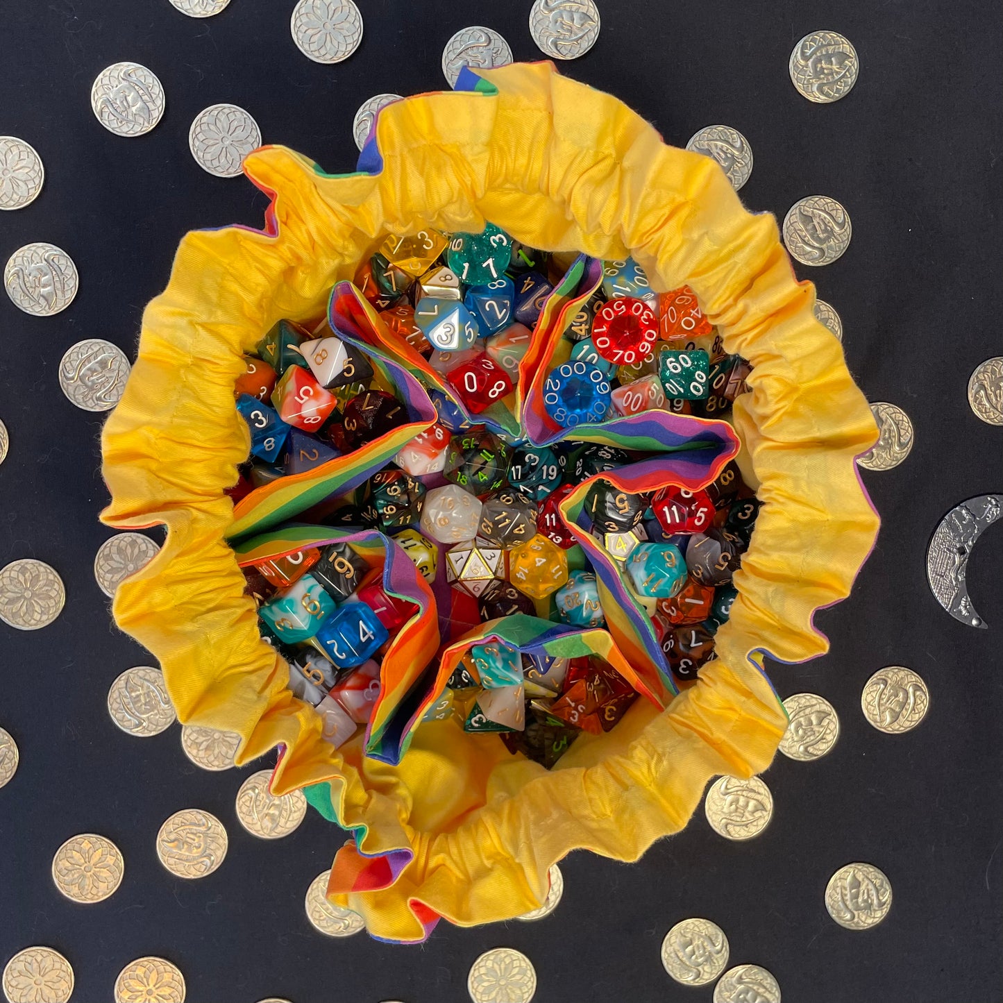 Rainbow Dice Bag of Pride
