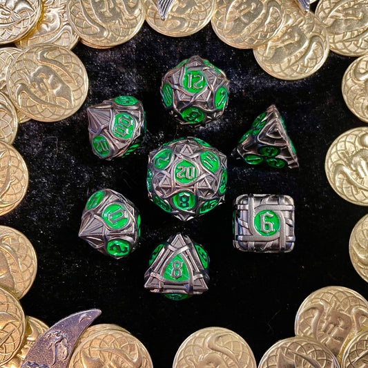 Wicked Pewter and Green Metal Polyset