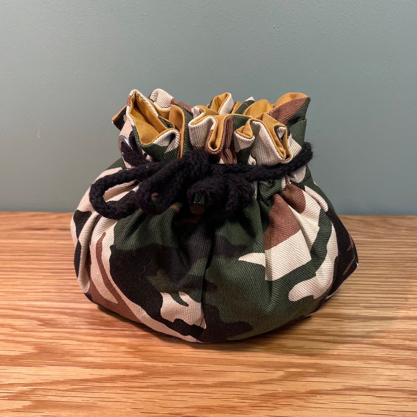 Camo Bag of Dice Holding