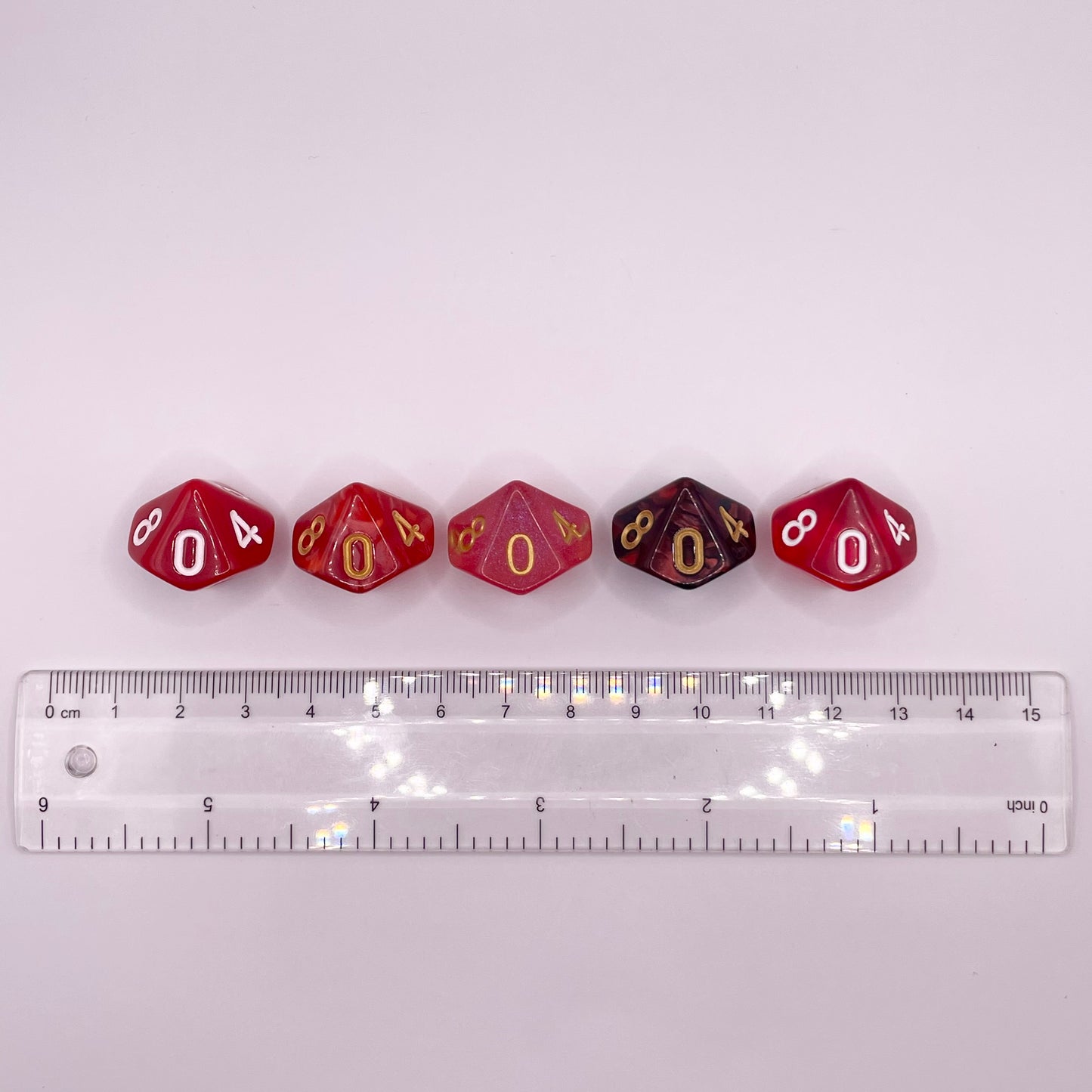 Sanguine Savagery Mixed Acrylic d10 Dice Booster Set