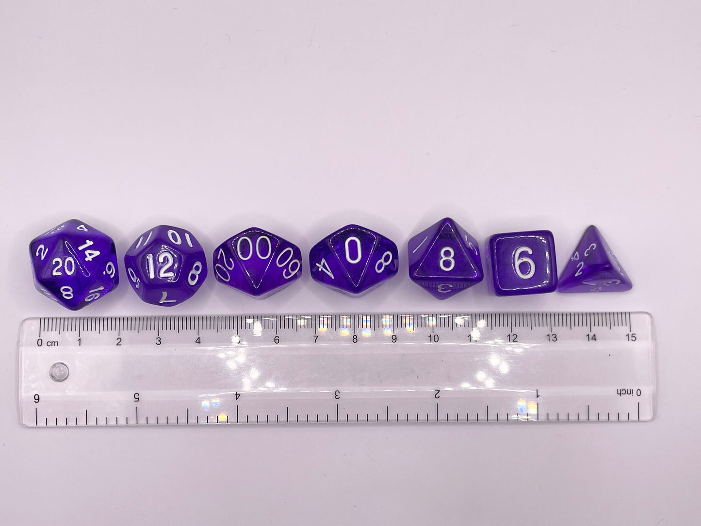 Purple Transparent Acrylic Polyset