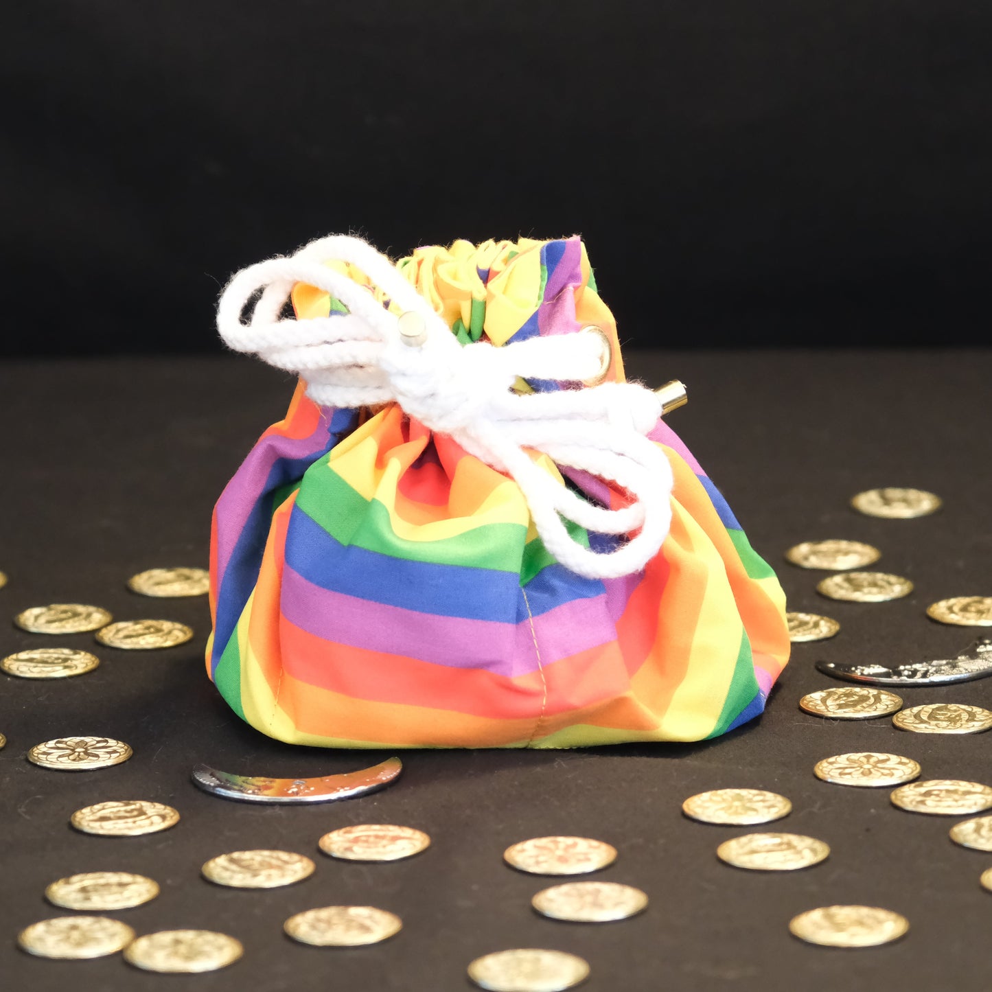 Rainbow Dice Bag of Pride