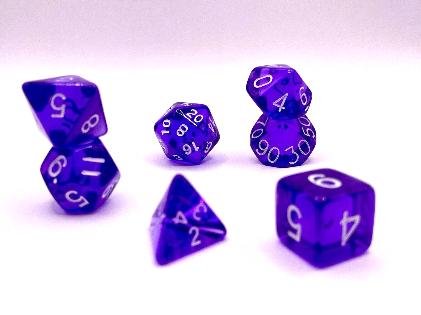 Purple Transparent Acrylic Polyset
