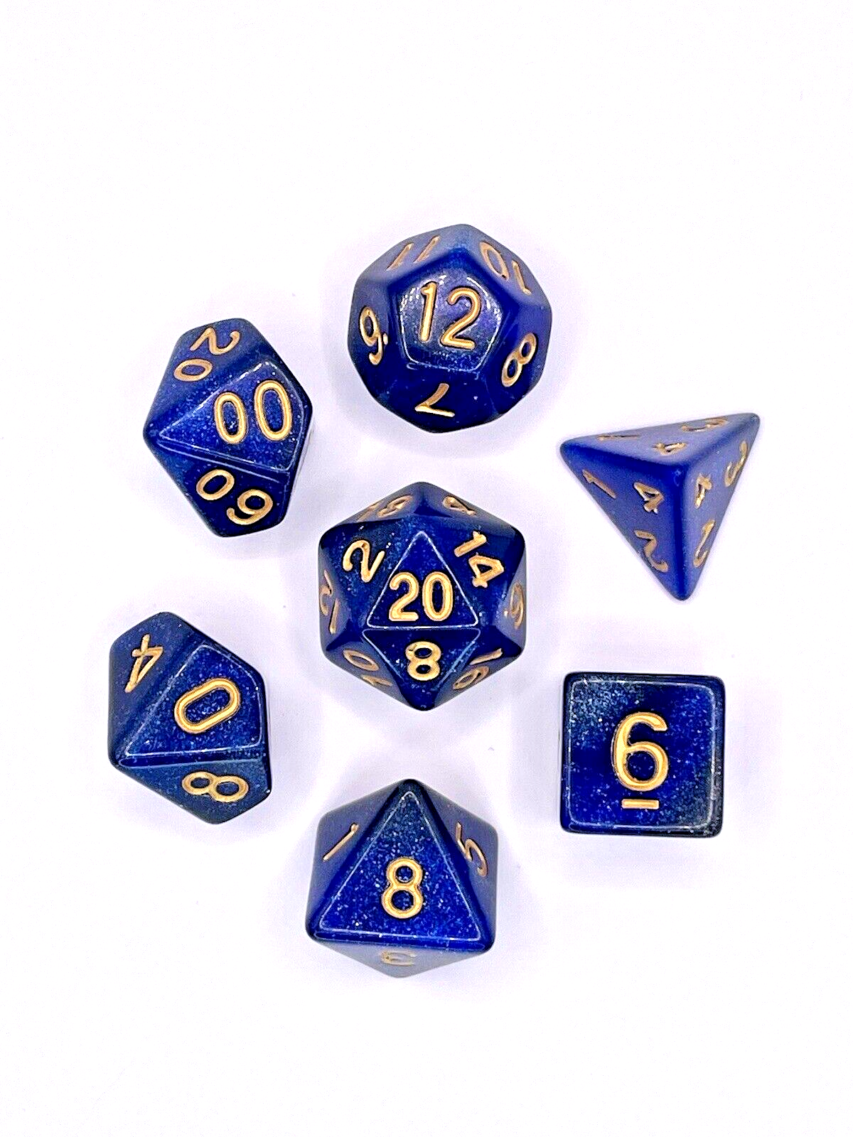 Midnight Star Blue Shimmer Acrylic Polyset