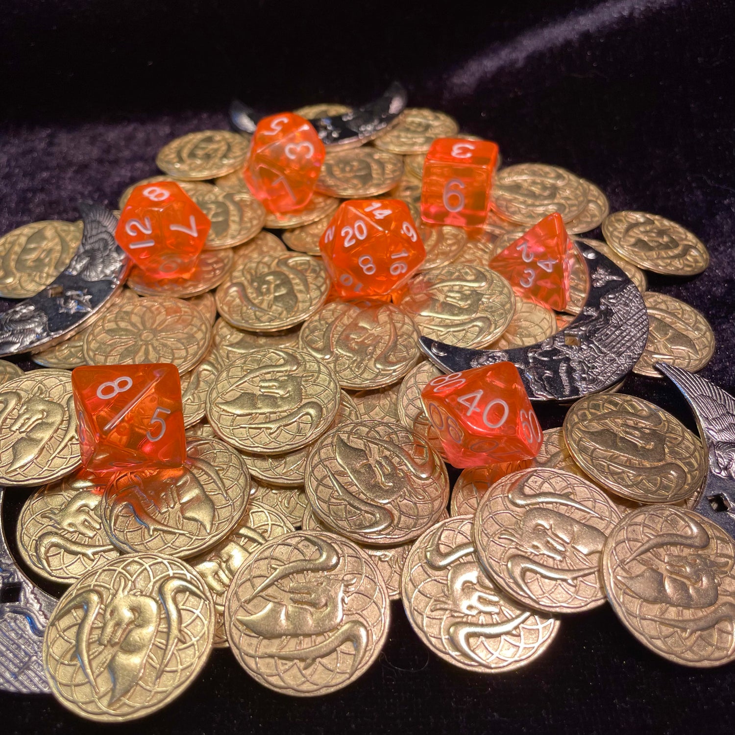 Transparent TTRPG Dice Sets