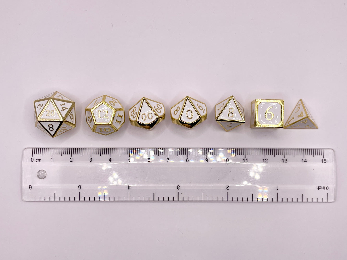 Gold and White Metal Polyset