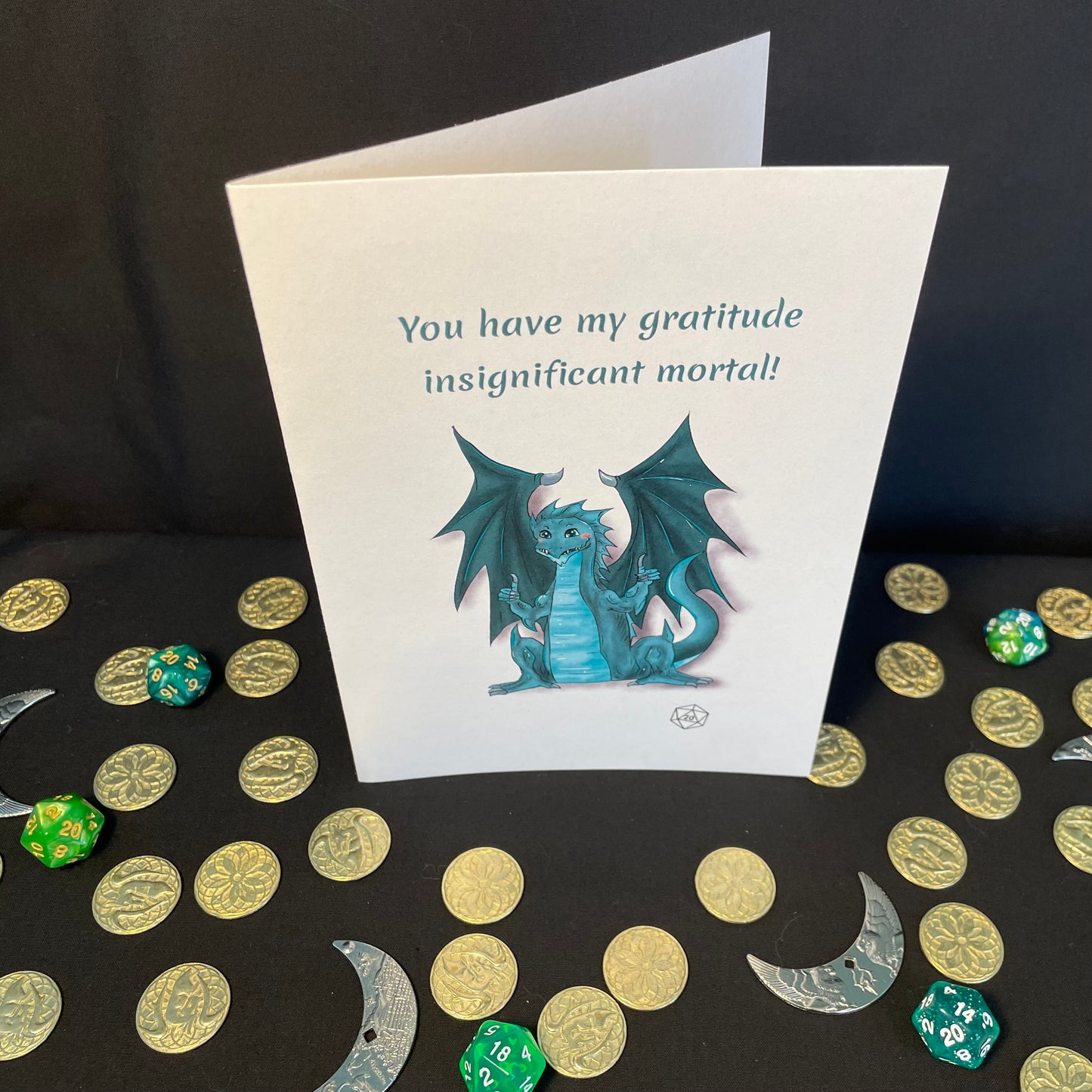 Handmade Thank You Card - You Have My Gratitude - Dragon Card